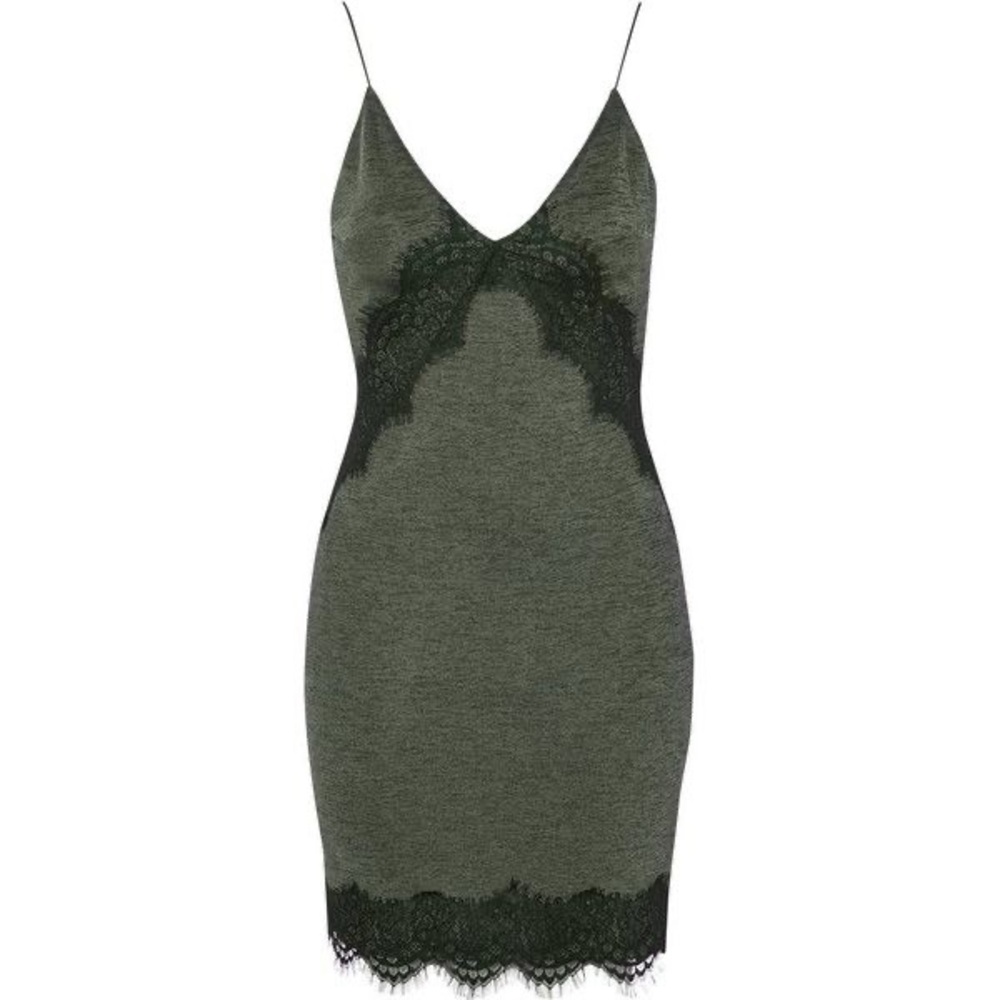topshop lace slip dress